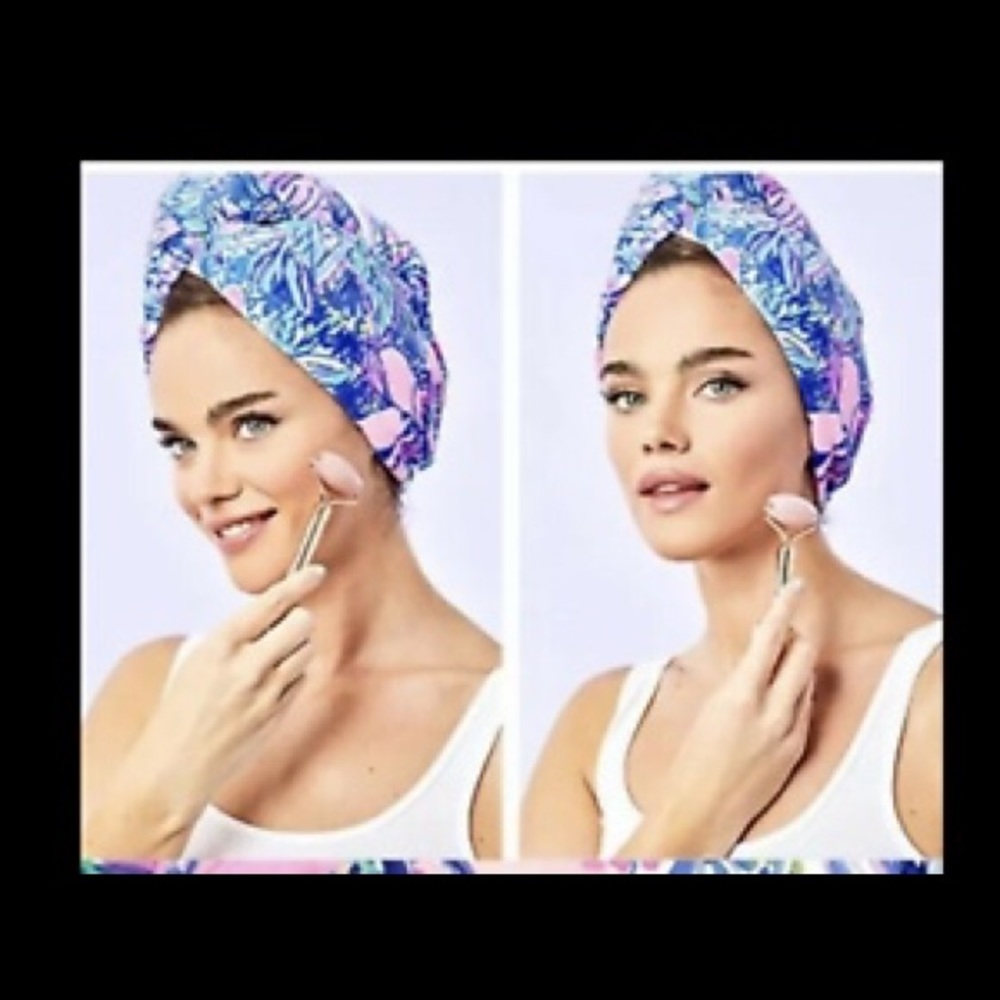 Lilly Pulitzer GWP Spa Hair Wrap Towel EUC